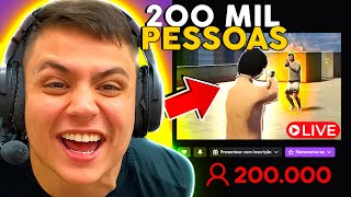 O DIA QUE BATI 200K na LIVE JOGANDO GTA RP Paulinho o LOKO [upl. by Yblek23]