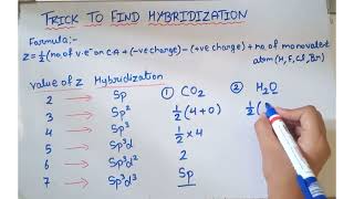 Super easy trick to Find hybridization chemistry short trick seriesWith Lots of example [upl. by Tsuda229]