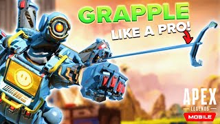 BEST Tips to Use Pathfinder Grapple in Apex Legends Mobile [upl. by Diad]