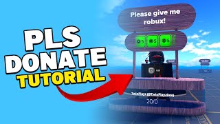 How To Make A PLS Donate Game On ROBLOX 💸 [upl. by Ellynad]