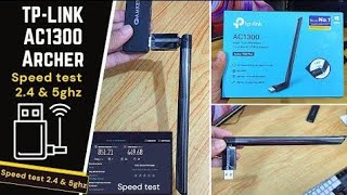 TPLINK AC1300 Archer T3U Plus High Gain USB 30 WiFi Dongle Dual Band MUMIMO WiFi High Gain [upl. by Lebazej895]