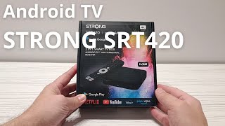 STRONG SRT420  recenzja dekodera DVBT2 z Androidem i 4K [upl. by Einnaej]