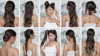 10 EASY HEATLESS BACK TO SCHOOL HAIRSTYLES [upl. by Morville]