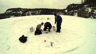 Elliot Lake Ice Fishing 2014 [upl. by Demodena]