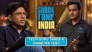 Glucometer Device की Accuracy पर्खि quotTech Guru  Peyush Bansalquot ने  Shark Tank India  Season 1 [upl. by Edythe]