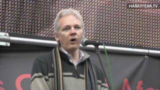 Julian Assange  OCT8 Antiwar Mass Assembly [upl. by Ammeg40]