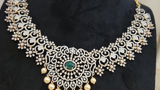 Haasvika 1gram gold jewelry collection live video  Booking number 9618284188 [upl. by Enom645]