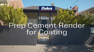 How to prepare a rendered wall for painting  Dulux [upl. by Yde]