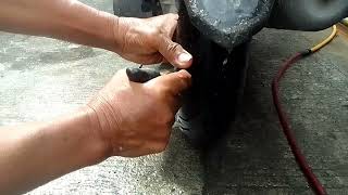 how to vulcanized tubeless tire motorcycle [upl. by Ecirtac]