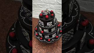 Three tier cake decorating [upl. by Anoi]