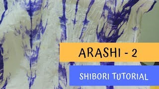 Tutorial Shibori Arashi  2 [upl. by Jacquenetta510]