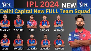 IPL 2024  Delhi Capitals Full Team New Squad  DC Full Squad 2024 [upl. by Jori]