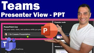 How do I use Presenter view in Teams  Teams PowerPoint live view [upl. by Darmit]