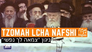 The Lubavitcher Rebbe Singing The Niggun Tzoma Lcha Nafshi [upl. by Kcirdet52]