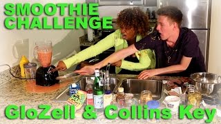 Smoothie Challenge  GloZell amp Collins Key [upl. by Melburn]