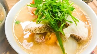 Malaysian Fish Head Soup Recipe with Rice Noodle 马来西亚鱼头米粉秘方  Malaysian Recipe [upl. by Risa825]