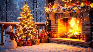 Best Christmas Piano Music 🎄Relaxing Fireplace Instrumental Music 🔥 Fireplace Background Music [upl. by Andrej97]