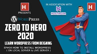 WordPress tutorials in hindi  wordpress zero to hero 2020 Ep04  how to install Wordpress [upl. by Ahsaercal]