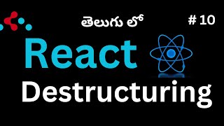 10 Props Destructuring in React Telugu [upl. by Akihsal896]