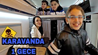 EFE İLE KARAVANDA BİR GECE GEÇİRDİK [upl. by Ydnolem]