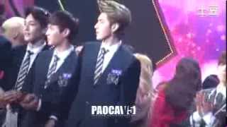 Fancam 131227 KBS Gayo Daechukje  Song of The Year  Encore EXO Kris focus [upl. by Aneej]