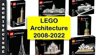 LEGO ARCHITECTURE All Sets 2008 2022 [upl. by Ardeahp608]