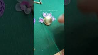 brooches work on blouse brooch art freetutorial diy blouse embroidery [upl. by Hurlbut]