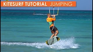 How to Kitesurf Jumping Part 1 small jumps medium jumps amp mistakes [upl. by Ased]