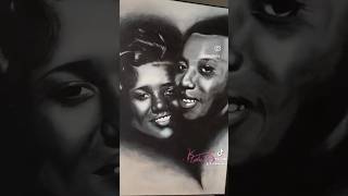 Black Love 60s Art Portrait art painting portraitartist [upl. by Renard133]