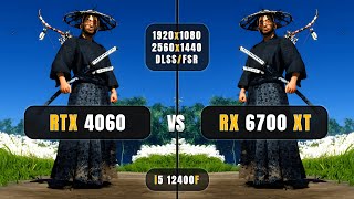 RTX 4060 vs RX 6700 XT  i5 12400F  1080P 1440P amp DLSSFSR  Test in 11 Games [upl. by Ramyaj]