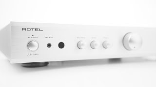 Rotel A11MKII stereo integrated amplifier  Crutchfield [upl. by Dobrinsky]