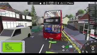 KICKDOWN AND SESAYGODS BDAY 50 Bus Route I Croydon Roblox [upl. by Micky727]