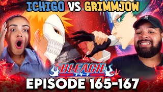 ICHIGO vs GRIMMJOW FULL POWER  Bleach Episode 165 166 167 Reaction [upl. by Tezil]