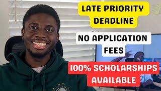 100 Universities  No Application Fees  February amp March Priority Deadline  USA 🇺🇸 [upl. by Atter]