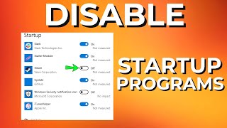 How to Disable Startup Programs on Windows [upl. by Lihka]