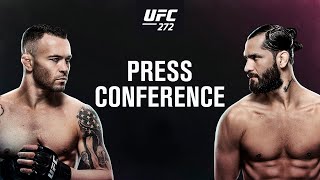 UFC 272 PreFight Press Conference [upl. by Cash]