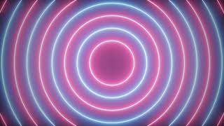 Neon Light Motion Background Circle Wave Background Video Loop  Free Stock Footage [upl. by Jeth]