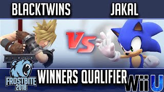 Frostbite 2018 Smash 4 Singles WINNERS QUALIFIER  EMG  Blacktwins Cloud vs Jakal Sonic [upl. by Aimik]