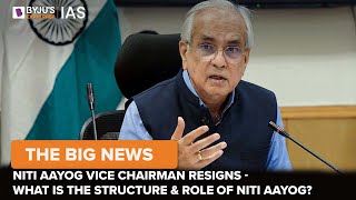 NITI Aayog Vice Chairman Resigns  What Is The Structure amp Role Of NITI Aayog [upl. by Jenni]