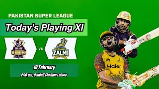 PZ vs QG playing XI for todays match Pz vs Qg psl match 2024 psl pz qg [upl. by Nosnevets205]