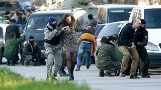 Russian forces storm Ukraines Crimea bases [upl. by Ehrsam]