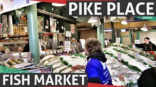 Pike Place Fish Market  World Famous Fish Market in Seattle [upl. by Lenneuq231]