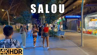 SALOU SPAIN  WALKING TOUR  Salou Nightlife Saturday tour 4k hdr July 2023 [upl. by Araccot]