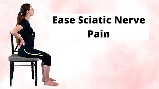 30 Minute Chair Yoga to Ease Sciatic Nerve Pain [upl. by Haidebez302]