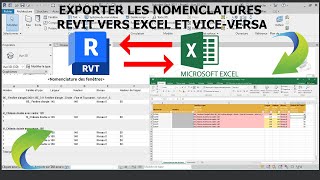 Exporter les nomenclatures Revit vers Excel et viceversa [upl. by Gladstone]