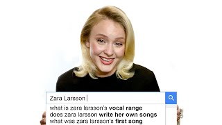 Zara Larsson Answers the Webs Most Searched Questions  WIRED [upl. by Zina]