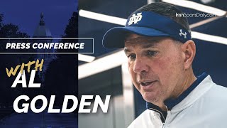 Notre Dame DC Al Golden on Red Zone Defense Physicality and Jordan Botelho [upl. by Belding]