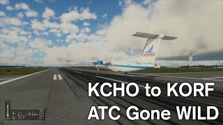 KCHO KORF Q4XP  XPlane 12 Beta 1212b2 [upl. by Goebel]