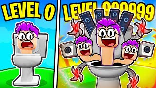 Unlocking MAX LEVEL SKIBIDI TOILETS In ROBLOX ALL TVMAN UNLOCKED [upl. by Ahsropal]