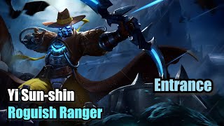 Yi Sun shin Roguish Ranger Skin Elite Entrance Upscale 4K Mobile Legends MOBILELEGENDS [upl. by Selrhc215]